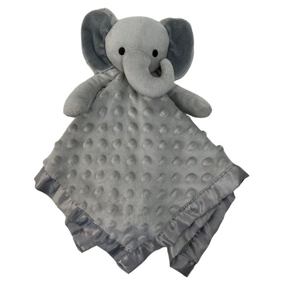 Pro Goleem Elephant Lovey Soft Security Blanket Snuggle Toy Minky Satin Trim - Picture 2 of 9